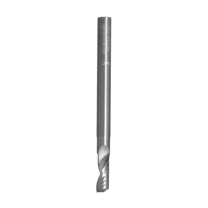 ITA TOOLS frez spiralny do aluminium pozytyw Z1 D8 I20 L100 S8 wykańczający