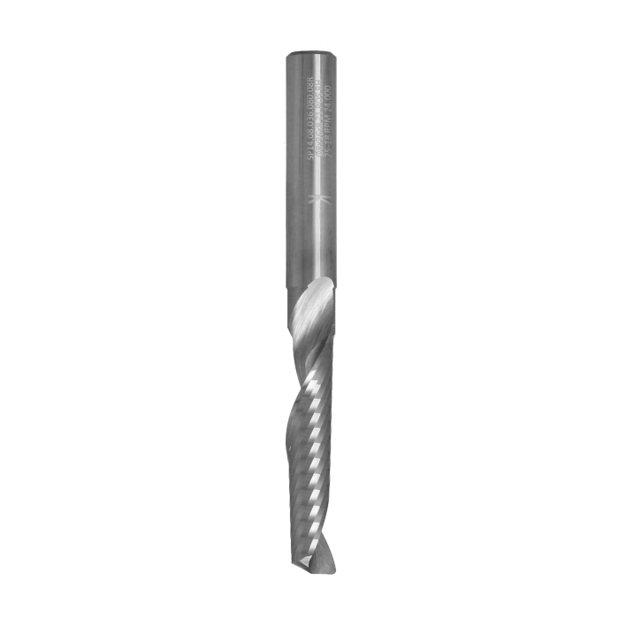 ITA TOOLS frez spiralny do aluminium i tworzyw sztucznych pozytyw Z1 D8 I36 L80 S8 wykańczający