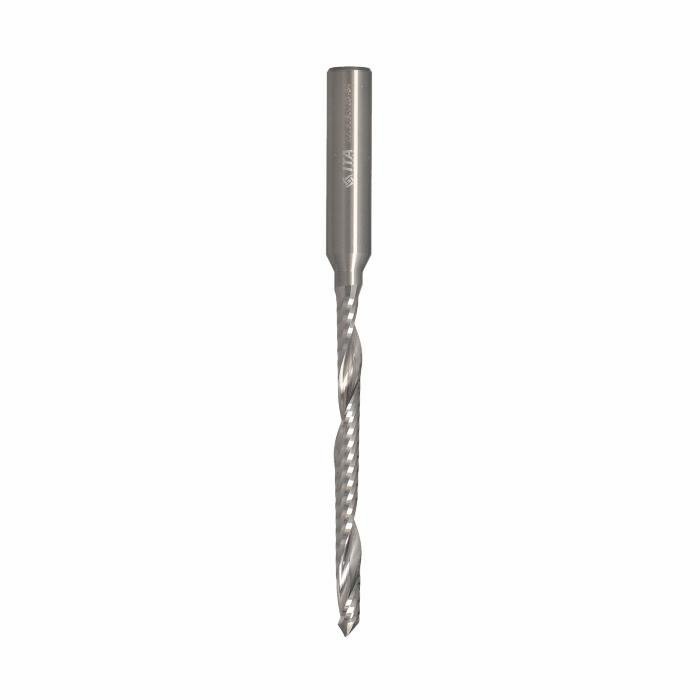 ITA TOOLS frez spiralny do aluminium i tworzyw sztucznych negatyw Z1 D5 I58 L95 S8 wykańczający