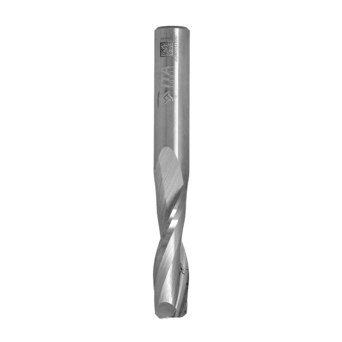 ITA TOOLS frez spiralny do aluminium i tworzyw sztucznych pozytyw Z2 D10 I35 L80 S10 wykańczający