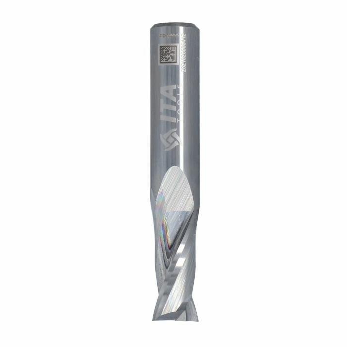 ITA TOOLS frez spiralny do aluminium i tworzyw sztucznych pozytyw Z2 D12 I25 L70 S12 wykańczający