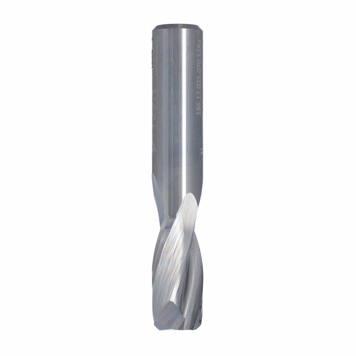 ITA TOOLS frez spiralny do aluminium i tworzyw sztucznych pozytyw Z2 D12 I25 L70 S12 wykańczający