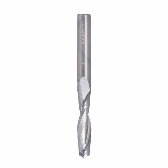 ITA TOOLS frez spiralny do aluminium i tworzyw sztucznych pozytyw Z2 D10 I45 L100 S10 wykańczający