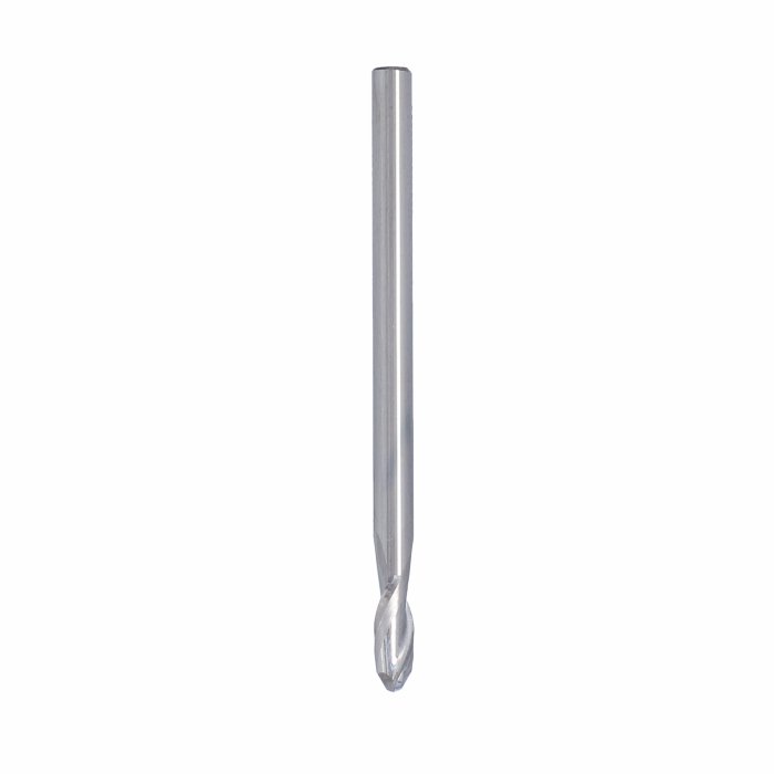 ITA TOOLS frez spiralny kulisty R2 do aluminium i tworzyw sztucznych pozytyw Z2 D4 I10 L60 S4 wykańczający