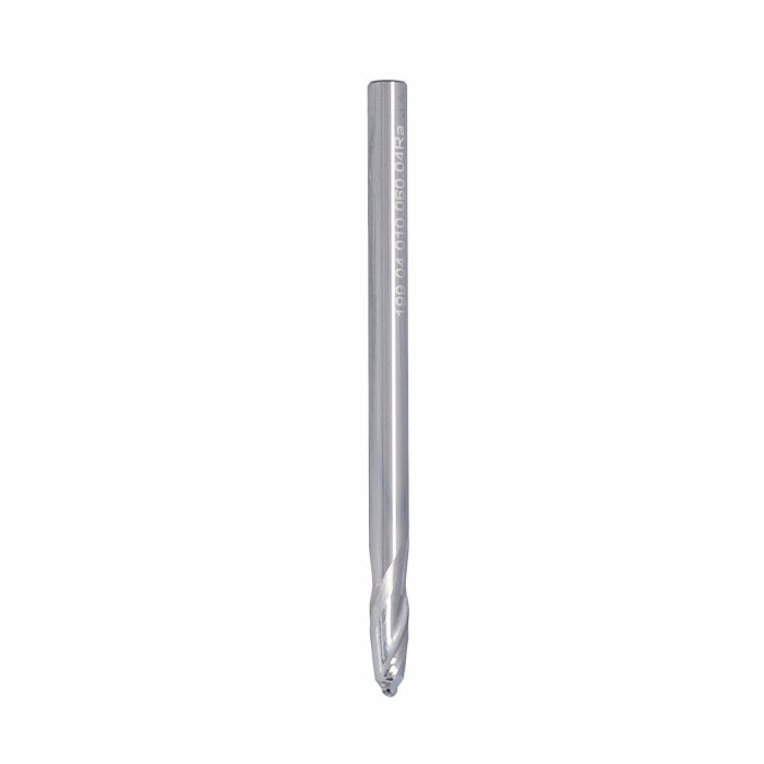 ITA TOOLS frez spiralny kulisty R2 do aluminium i tworzyw sztucznych pozytyw Z2 D4 I10 L60 S4 wykańczający