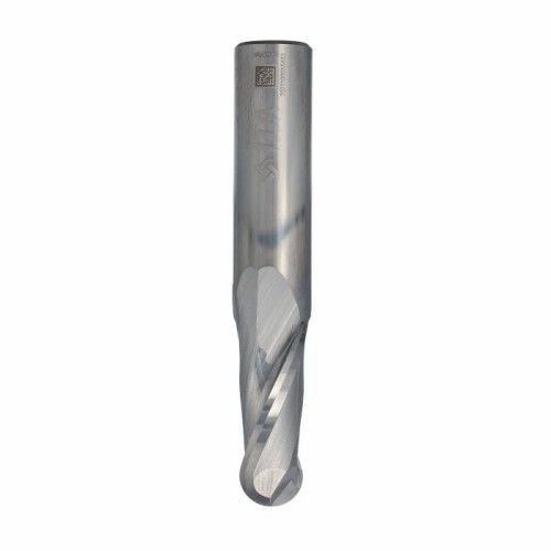 ITA TOOLS frez spiralny kulisty R8 do aluminium i tworzyw sztucznych pozytyw Z2 D16 I35 L90 S16 wykańczający