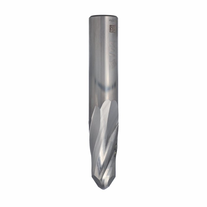 ITA TOOLS frez spiralny kulisty R8 do aluminium i tworzyw sztucznych pozytyw Z2 D16 I35 L90 S16 wykańczający