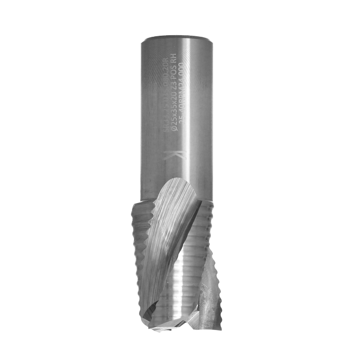 ITA TOOLS frez spiralny do aluminium i tworzyw sztucznych pozytyw Z3 D25 I35 L80 S20 zgrubny