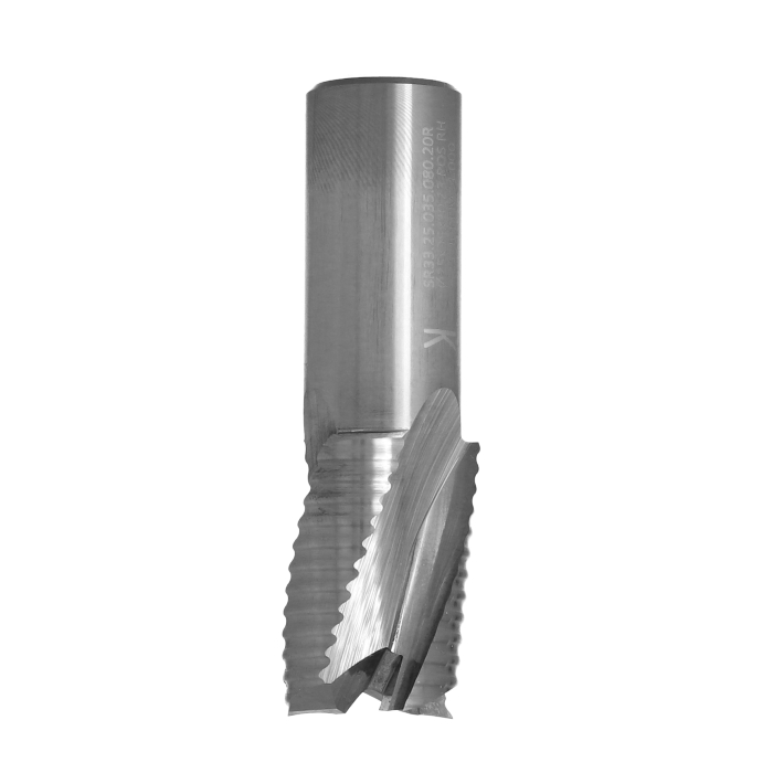 ITA TOOLS frez spiralny do aluminium i tworzyw sztucznych pozytyw Z3 D25 I35 L80 S20 zgrubny