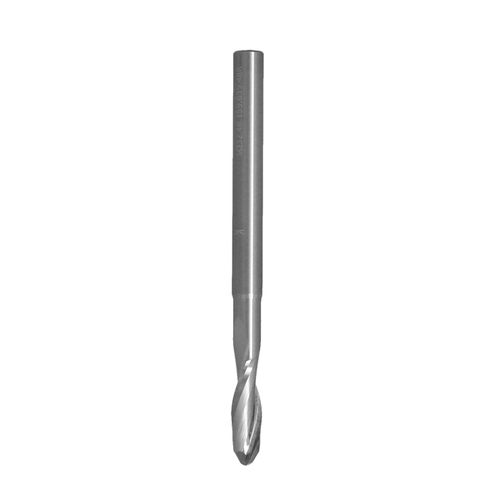 ITA TOOLS frez spiralny do modeli 3D pozytyw Z2 D4,76 I15,87 L63,5 S4,76 wykańczający