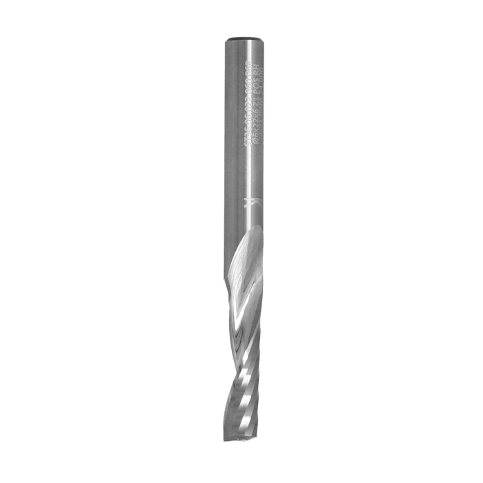 ITA TOOLS frez spiralny do tworzyw sztucznych pozytyw Z1 D6 I22 L60 S6 wykańczający