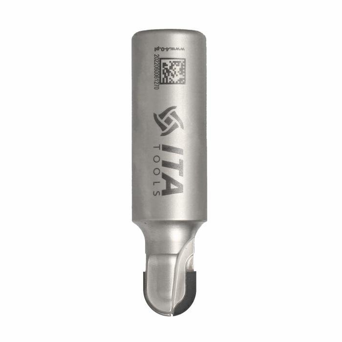 ITA TOOLS frez diamentowy PCD kulisty do czasz i korytek R7 Z2 D14 I12 L75 S20 wykańczający
