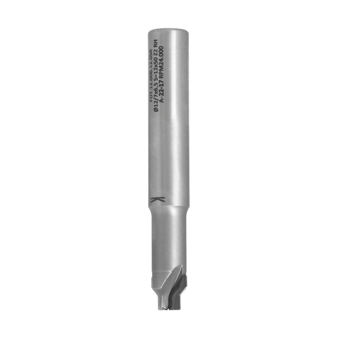 ITA TOOLS frez diamentowy PCD fazujący A45° Z2 D12 I6,5 L80 S12 wykańczający