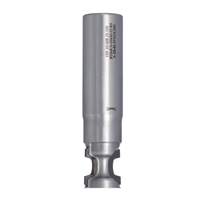 ITA TOOLS frez diamentowy PCD zaokrąglający do HPL R1,6 Z2 D20 I8 L85 S20 wykańczający