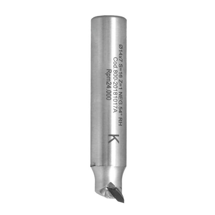 ITA TOOLS frez diamentowy PCD prosty Z1+1 D14 I7 L80 S16