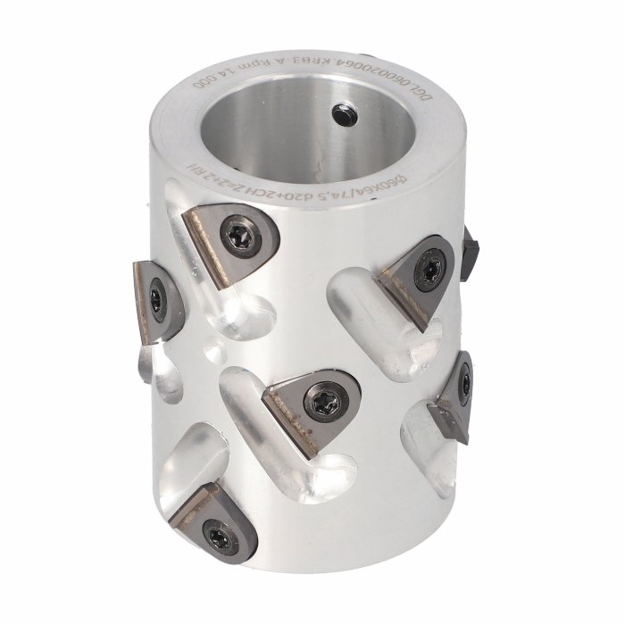 ITA TOOLS DGL.Głowica D60 I64/74,5 d20+2CH Z2+2 (12) a35° H3 RH podfr. górne 31,5 mm + kołnierz dolny 1,5 mm