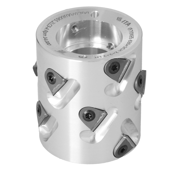 ITA TOOLS DGL.Głowica D70 I65 d30+2CH Z2+2 (12) a35° H3 LH podfr.obustronne Holz-Her / pod klucz