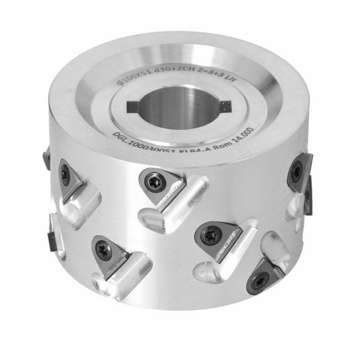 ITA TOOLS DGL.Głowica D100 l51 d30+2CH Z3+3 (15) a30° H3 LH podfr górne 4 mm / kołnierz dolny 4 mm