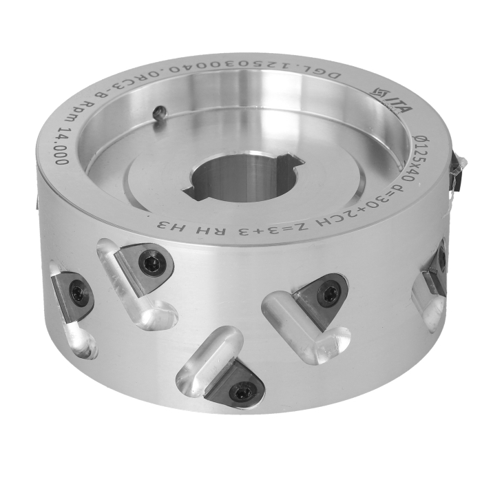 ITA TOOLS DGL Głowica DIA D125 I40 d30+2CH Z3+3 (12) a35° H3 RH podfr. obustronne 11+5 / KDT