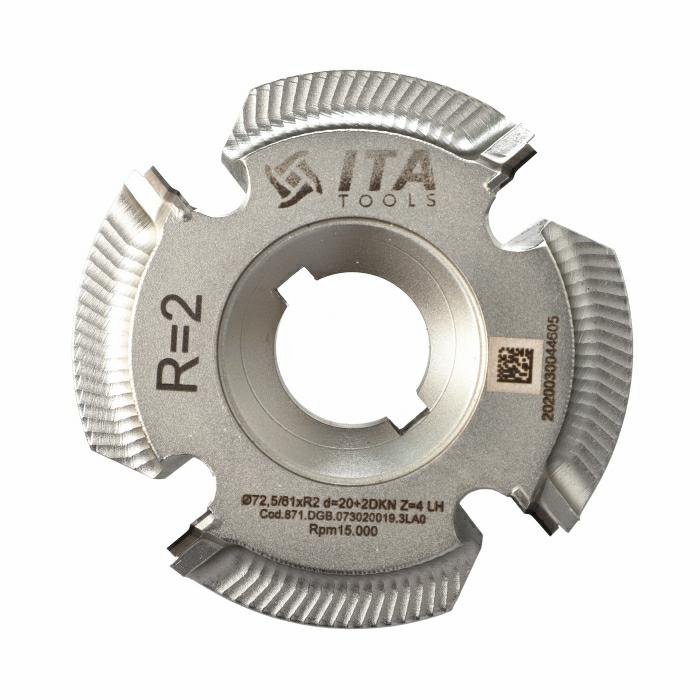 ITA TOOLS DGB.Głowica D72,5/61 I19 F20+2CH Z4 H3,0 R2 LH Holz-her FF701/1833