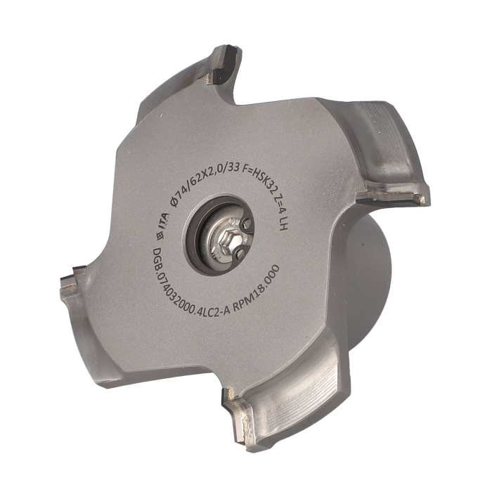 ITA TOOLS DGB.Frez PCD D74/62 IR2,0/33 FHSK32 Z4 H3,0 LH / IS