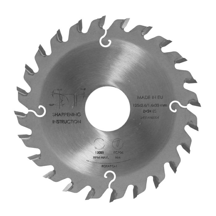 ITA TOOLS Piła tarczowa HM do okleiniarek 125x30 Z24 K2,6 LH