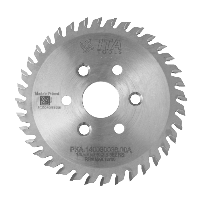 ITA TOOLS Piła tarczowa HM do okleiniarek 140x30 Z36 K3,6 NS (ATB)