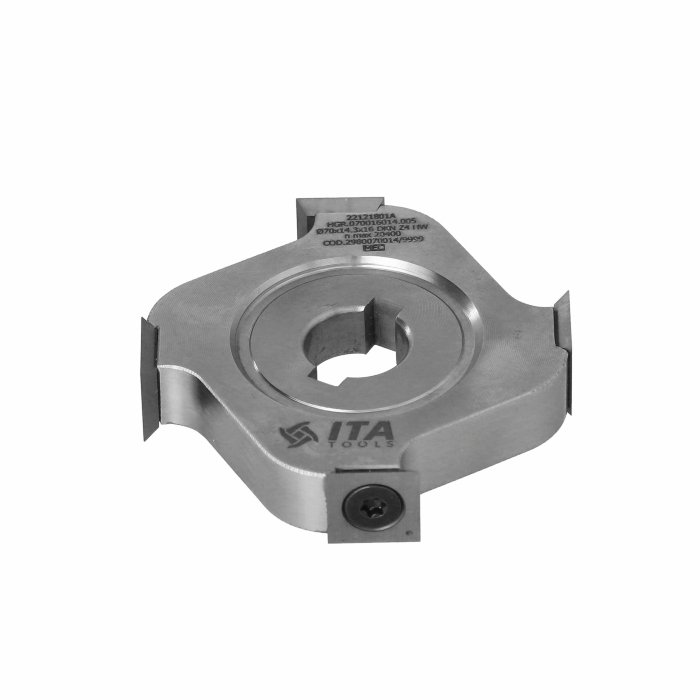 ITA TOOLS HGR.Frez HM D70 I14,3 F16+2CH Z4SYM / płytki wymienne HM