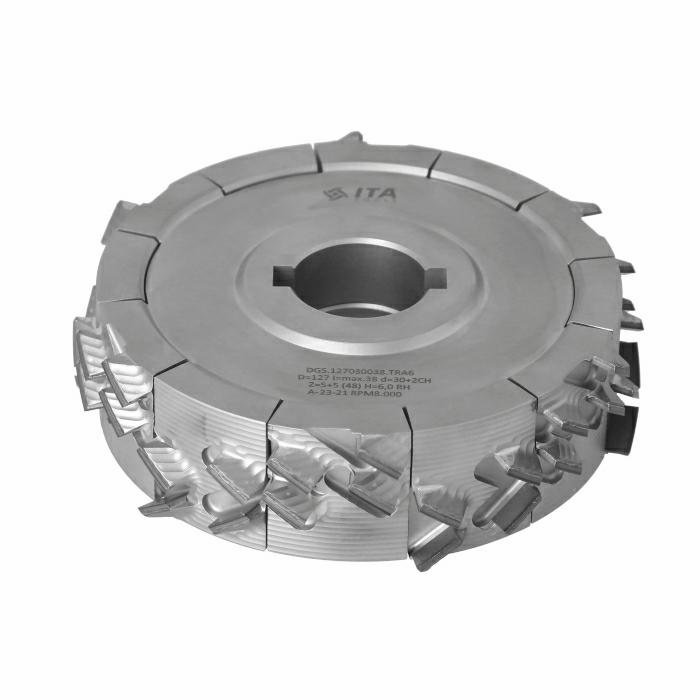 ITA TOOLS DGS.Głowica DIA D127 lmax.38 d30+2CH Z5+5 (48) a54° H6,0 RH