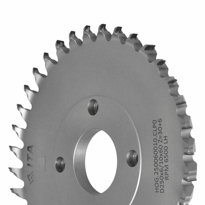 ITA TOOLS Hogger COMPACT D250 I6/10 F60+4 Z36/6 (36) H6 LH / S-SYSTEM 160 (EA) / POZYTYW