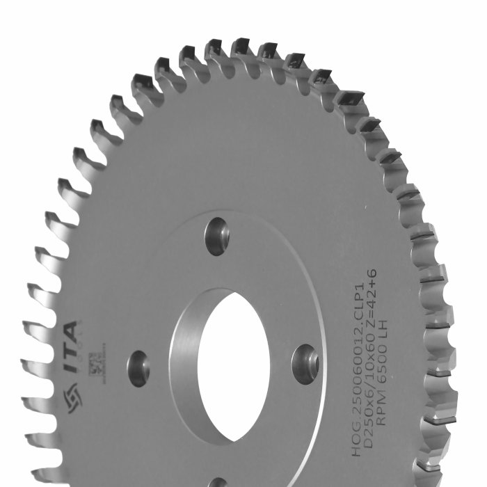 ITA TOOLS Hogger COMPACT D250 I6/10 F60+4 Z42+6 (48) H6 LH / S-SYSTEM 160 (EA) / POZYTYW