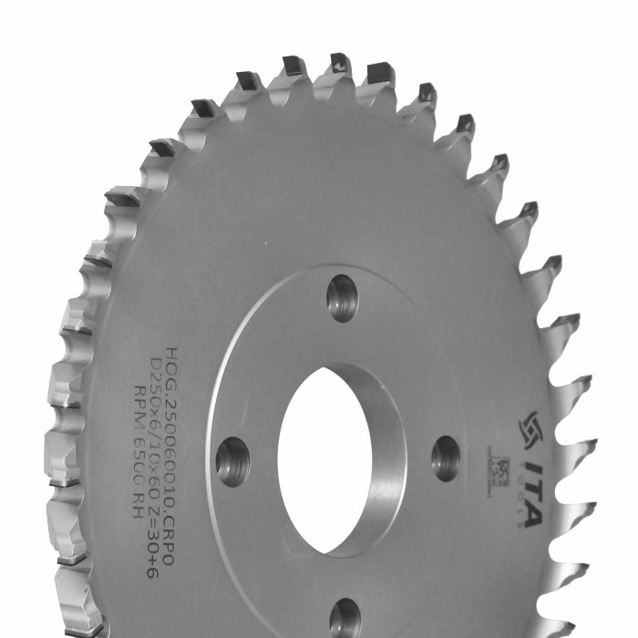 ITA TOOLS Hogger COMPACT D250 I6/10 F60+4 Z36/6 (36) H6 RH / S-SYSTEM 160 (EA) / POZYTYW