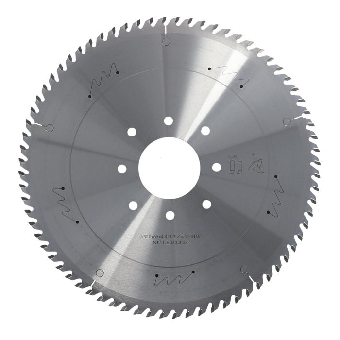 ITA TOOLS piła HM chromowana do pilarki panelowej D320 F80 K4,4 P3,2 TP (TCG) Z72