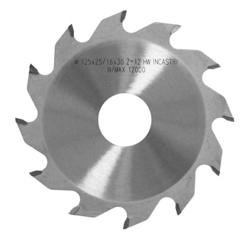 ITA TOOLS piła tarczowa HM do rowkowania D125 F30 K2,5 P1,6 a5° PR (FTG) Z12