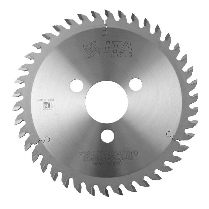 ITA TOOLS podcinak stożkowy HM D220 F50 K4,3-5,3 P3,2 a8° T (CONICAL) Z42