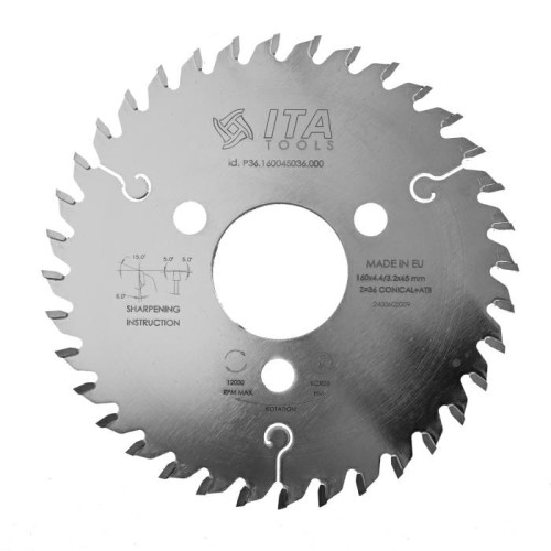 ITA TOOLS podcinak stożkowy HM D160 F45 K4,4-5,6 P3,2 TNS (CON+ATB) Z36