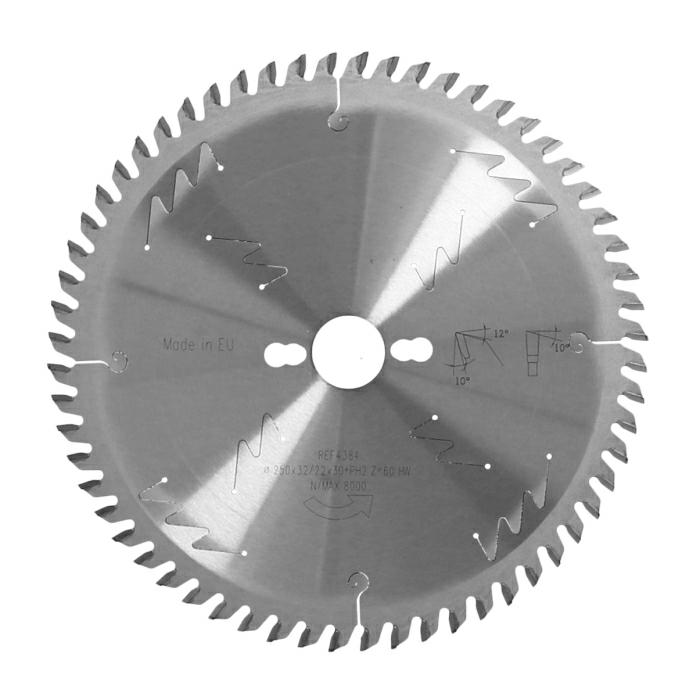 ITA TOOLS piła HM do poprzecznego cięcia drewna D250 F30 K3,2 P2,2 a10° NS (ATB) Z60