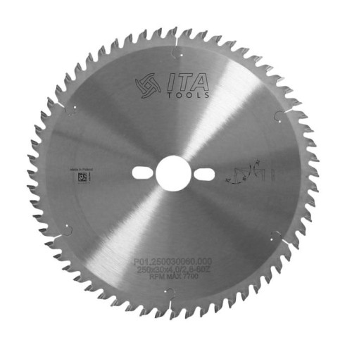ITA TOOLS piła HM do poprzecznego cięcia drewna D250 F30 K4 P2,8 a15° NS (ATB) Z60