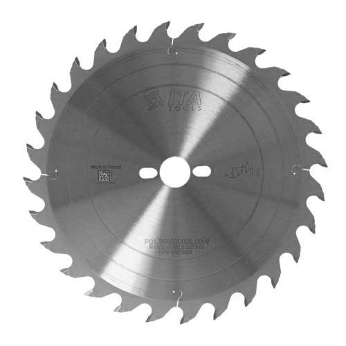 ITA TOOLS piła HM do poprzecznego cięcia drewna D300 F30 K3,2 P2,2 a10° NS (ATB) Z28