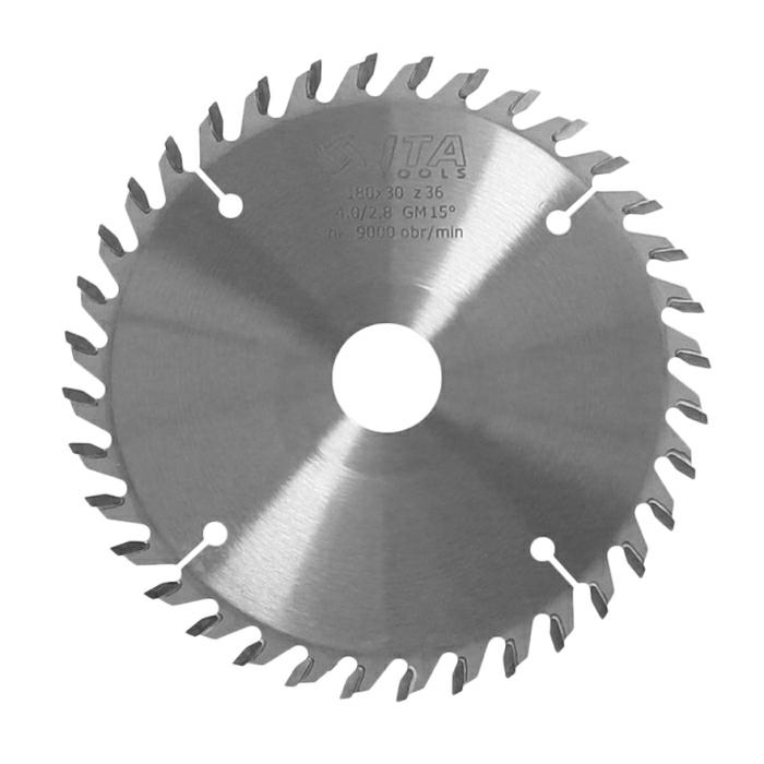 ITA TOOLS piła tarczowa HM do wzdłużnego cięcia drewna D180 F30 K4 P2,8 a10° PR (FTG) Z36