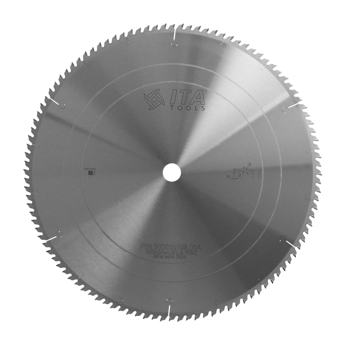 ITA TOOLS piła tarczowa HM do wycinania wad drewna D500 F30 K4 P2,8 a10° NS (ATB) Z108