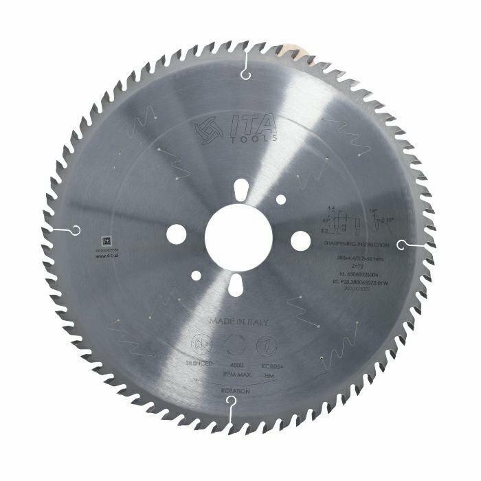 ITA TOOLS piła tarczowa HM do pilarki panelowej D380 F65 K4,4 P3,2 TP (TCG) Z72