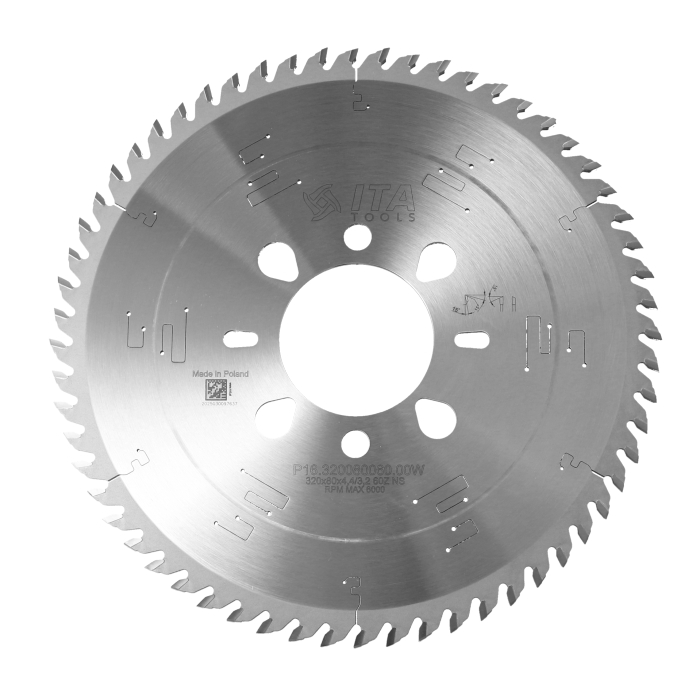 ITA TOOLS piła tarczowa do cięcia poprzecznego w pakietach D320 F80 K4,4 P3,2 NS (ATB) Z60