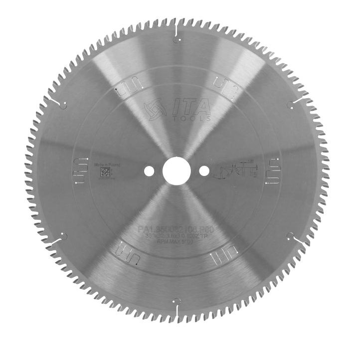 ITA TOOLS piła tarczowa HM do aluminium/PCV D350 F32 K3,6 P3 a5° TP (TCG) Z108