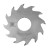 ITA TOOLS piła tarczowa HM do rowkowania D125 F40 K5 P4 a5° PR (FTG) Z12