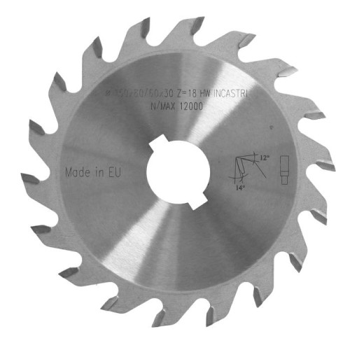 ITA TOOLS piła tarczowa HM do rowkowania D150 F30 K8 P6 a5° PR (FTG) Z18
