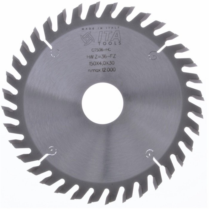 ITA TOOLS piła tarczowa HM do rowkowania D150 F30 K4 P2,8 a5° PR (FTG) Z36