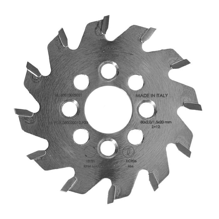 ITA TOOLS piła tarczowa HM do agregatów CNC D80 F20 K2 P1,5 NS (ATB) Z12