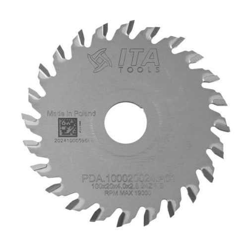 ITA TOOLS piła tarczowa HM do agregatów CNC D100 F20 K4 P2,8 NS (ATB) Z24