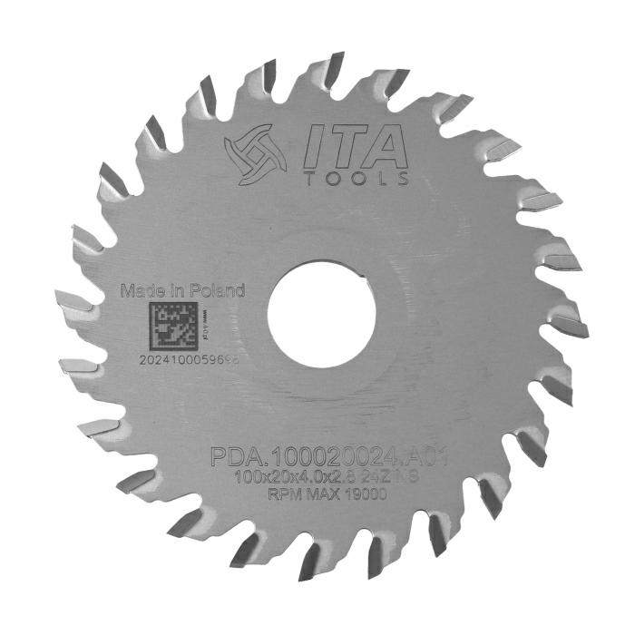 ITA TOOLS piła tarczowa HM do agregatów CNC D100 F20 K4 P2,8 NS (ATB) Z24